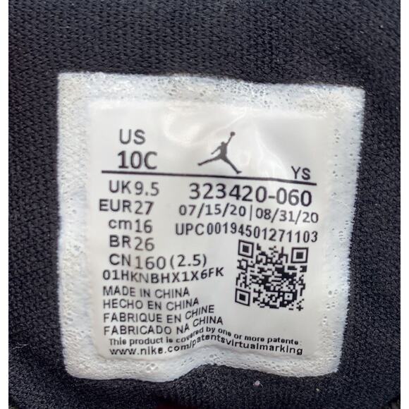 NIKE AIR JORDAN 6 Rings TD Retro Athletic Shoes 323420-060 Kids Toddlers Sz 10C - Picture 12 of 12